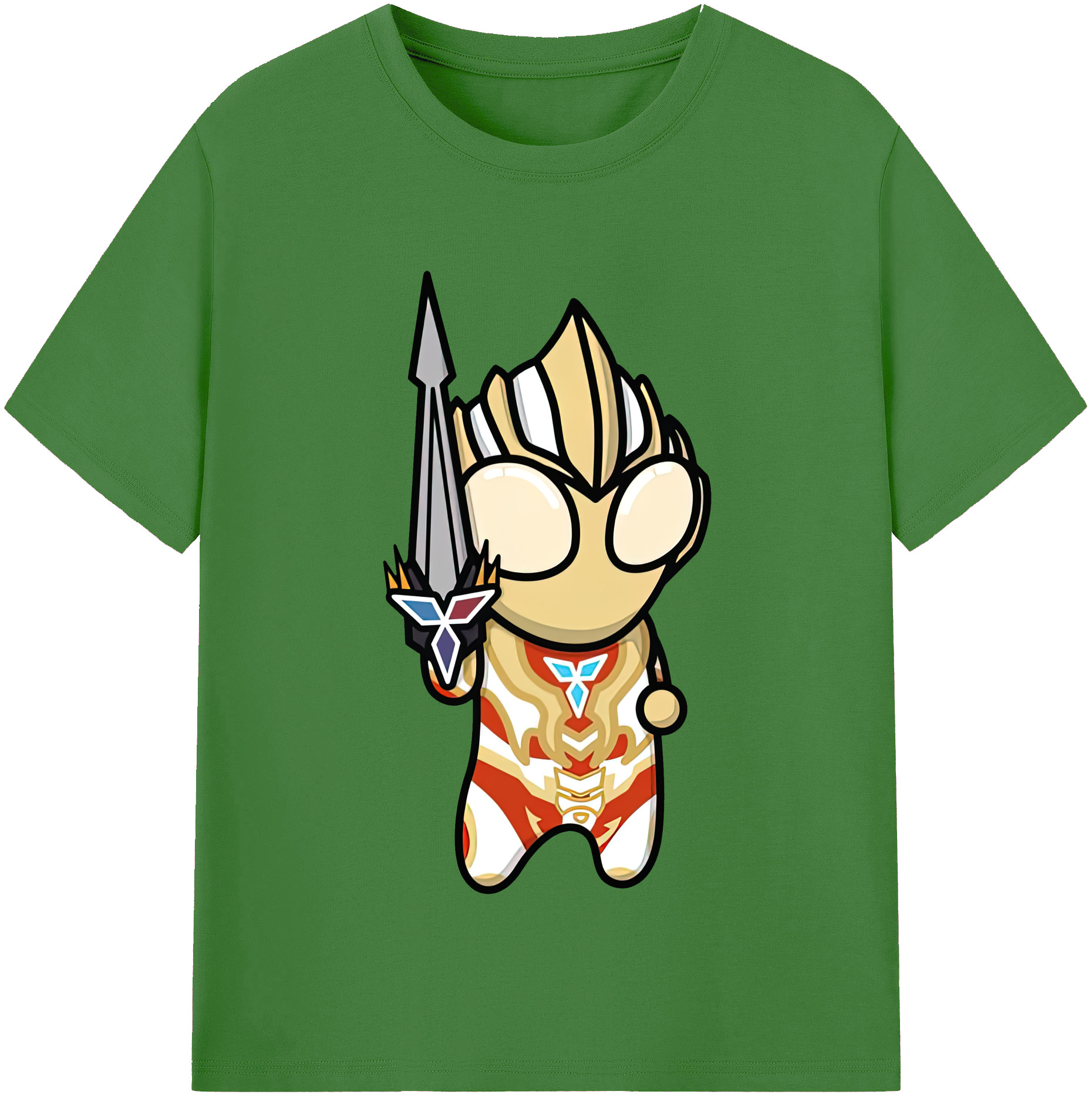 （画像用） ウルトラマン Ultraman レディースカジュアルプリントTシャツ（綿100％）
